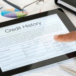 Close up of Credit History form