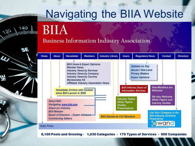 Navigating the BIIA Website
